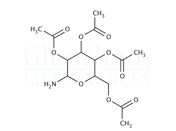 Structure for 2,3,4,6-Tetra-O-acetyl-b-D-glucopyranosyl amine (51624-81-0)