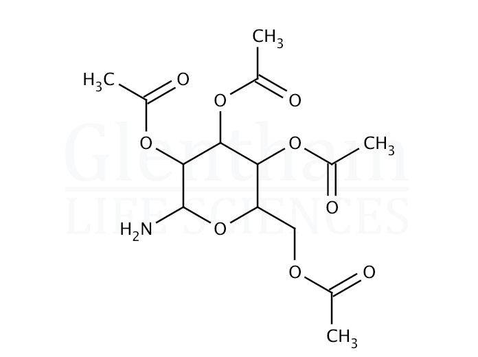 Structure for  2,3,4,6-Tetra-O-acetyl-b-D-glucopyranosyl amine  (51624-81-0)