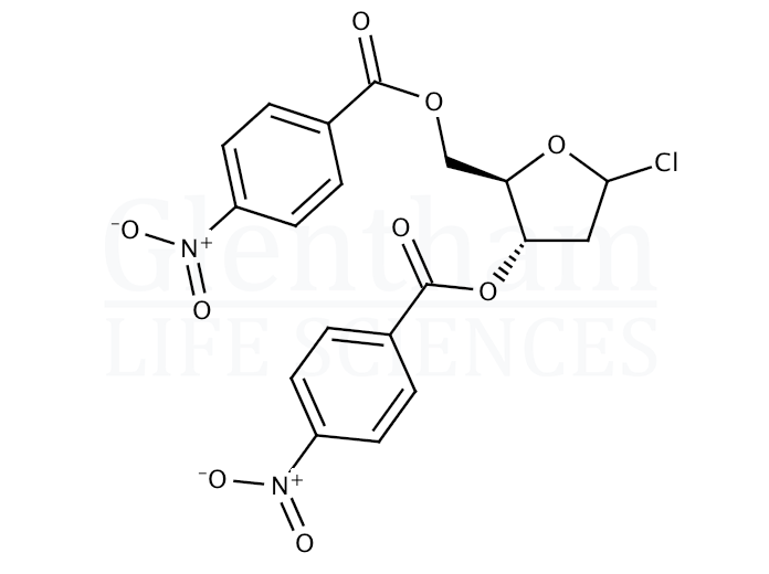 1-Chloro-2-deoxy-3,5-di-O-p-nitrobenzoyl-D-ribofuranose Structure