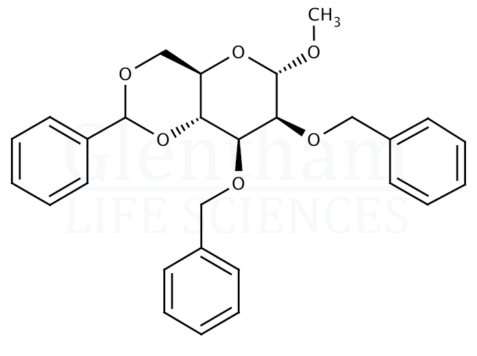 Methyl 2,3-di-O-benzyl-4,6-O-benzylidene-a-D-mannopyranoside Structure