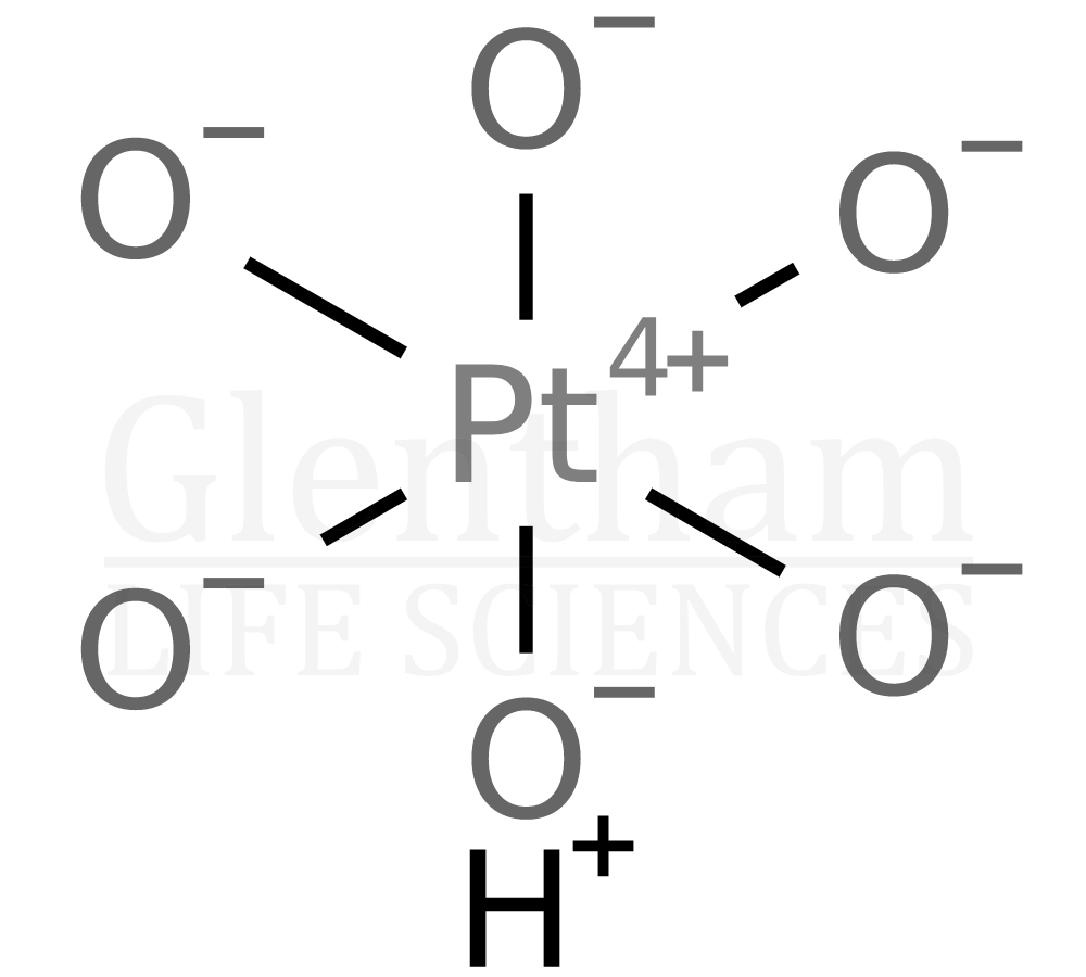 Dihydrogen hexahydroxyplatinate(lV); 99.95% (metals basis) Structure