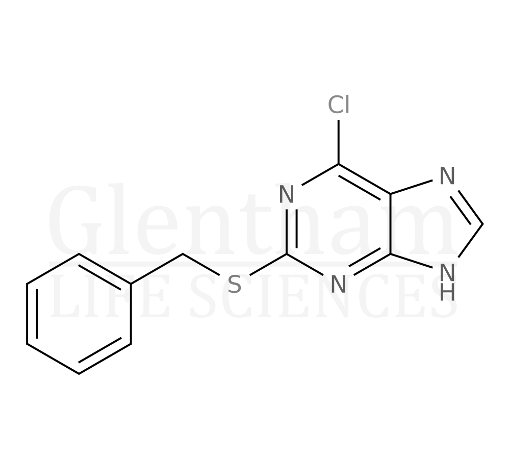 2-Benzylthio-6-chloropurine Structure