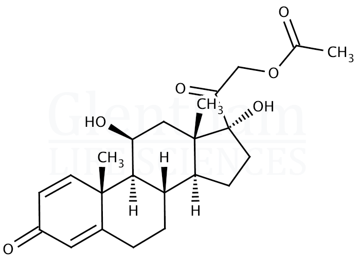 Prednisolone-21-acetate Structure