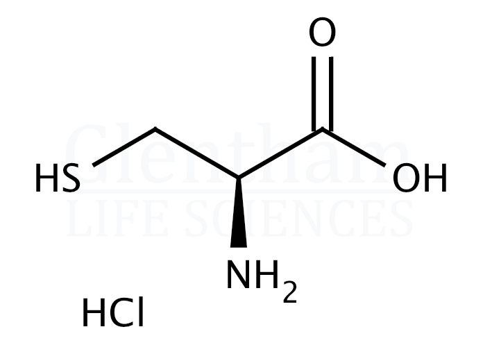 Structure for L-Cysteine hydrochloride, anhydrous