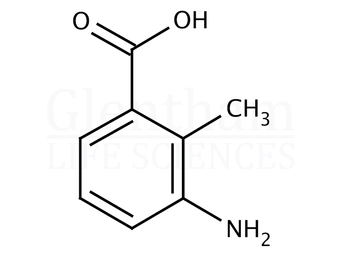 Structure for  3-Amino-2-methylbenzoic acid   (52130-17-3)