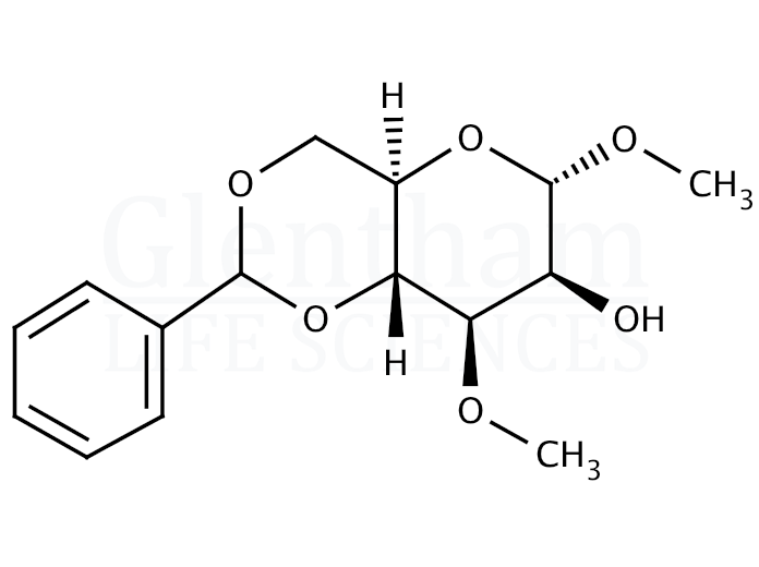 Methyl 4,6-O-Benzylidene-3-O-methyl-α-D-mannopyranoside Structure