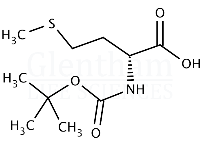 Boc-D-Met-OH Structure