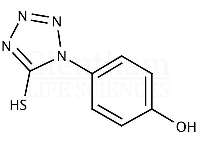 1-(4-Hydroxyphenyl)-5-mercaptotetrazole Structure