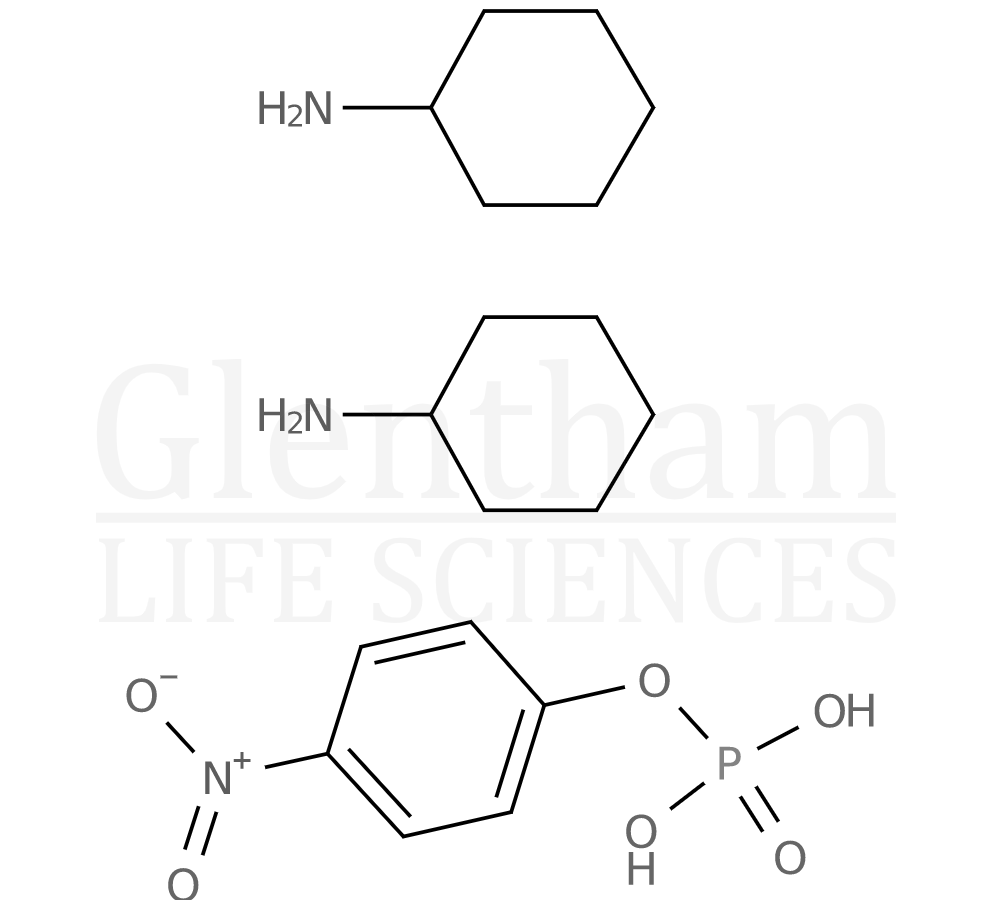 4-Nitrophenyl phosphate bis(cyclohexylamine) salt Structure