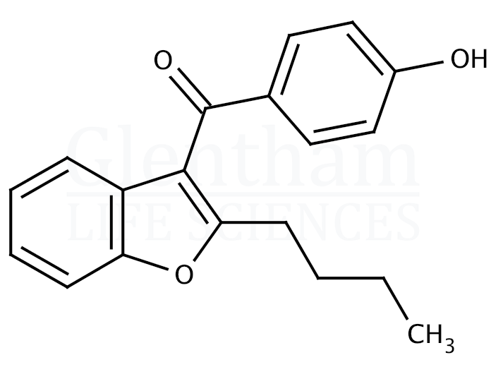 Structure for 2-Butyl-3-(4-hydroxybenzoyl)benzofuran