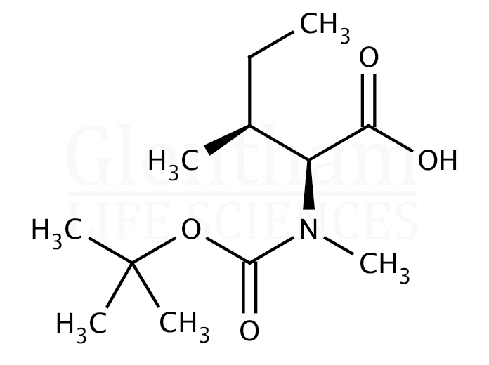 Boc-N-Me-Ile-OH   Structure