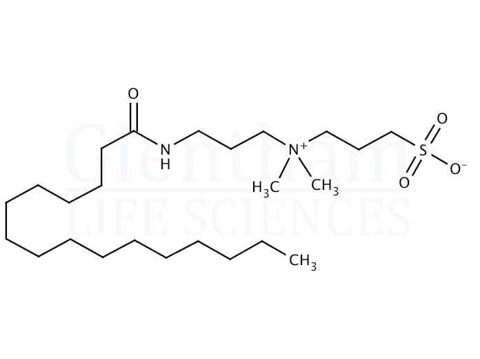 3-[N,N-Dimethyl(3-palmitoylaminopropyl)ammonio]-propanesulfonate Structure