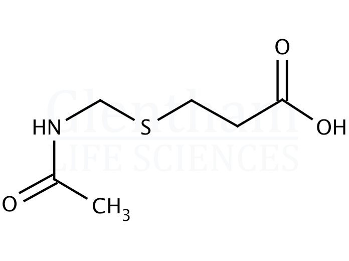 3-(Acetylaminomethylsulfanyl)propionic acid (ACM thiopropionic acid) Structure