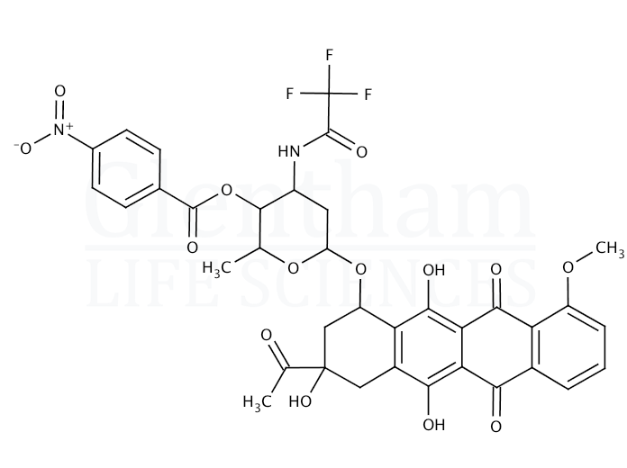 Structure for N-Trifluoroacetamido-4’-p-nitrobenzoyl daunorubicin