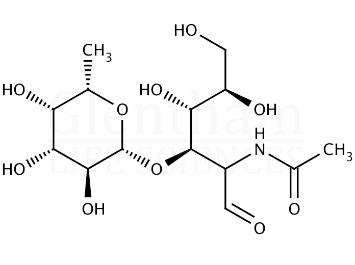 Structure for 2-Acetamido-2-deoxy-3-O-(a-L-fucopyranosyl)-D-glucopyranose