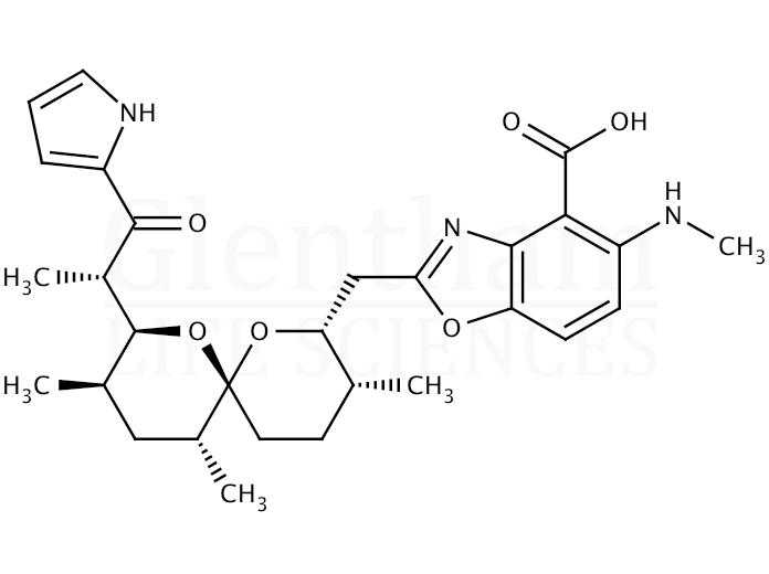 Structure for Calcium Ionophore A23187 (52665-69-7)