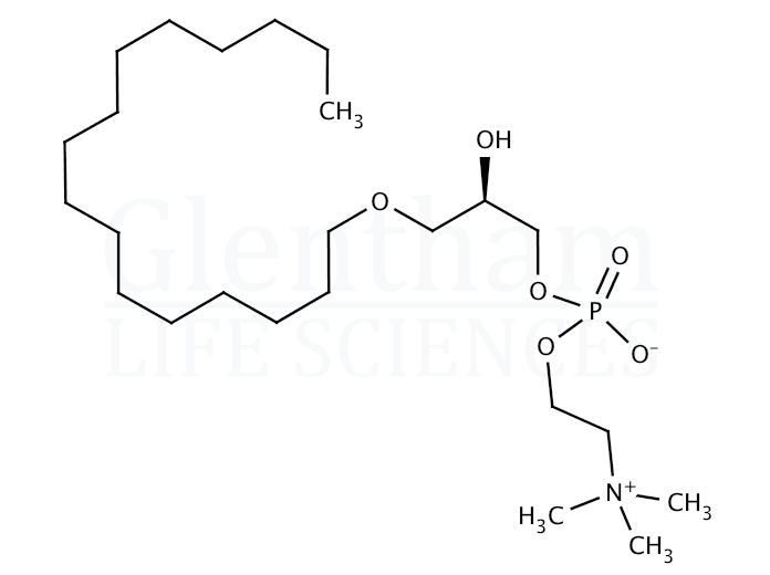1-O-Palmityl-sn-glycero-3-phosphocholine Structure