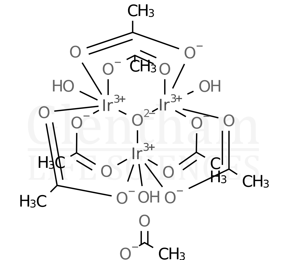 Structure for Iridium(III) acetate