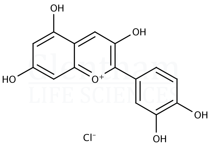 Cyanidin chloride Structure