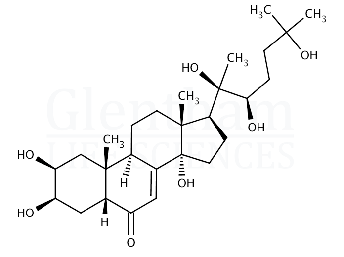 20-Hydroxyecdysone, 97% Structure