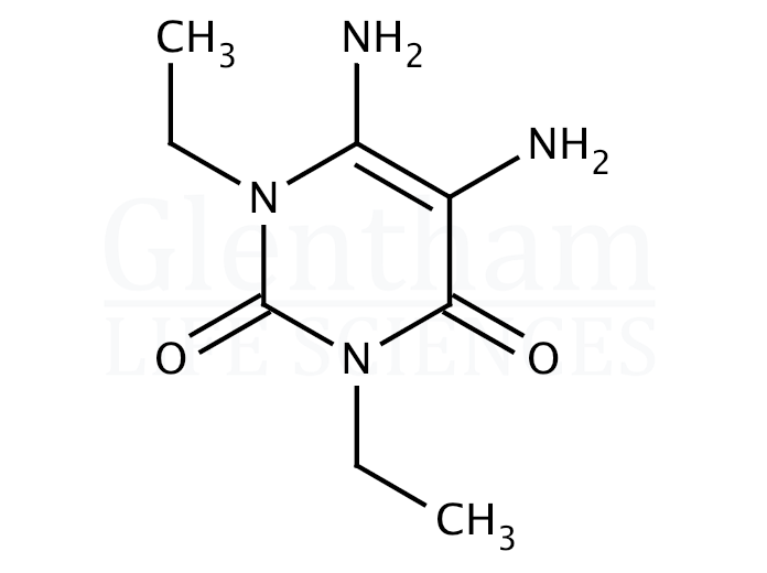 1,3-Diethyl-5,6-aminouracil Structure