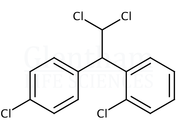 1-(2-Chlorophenyl)-1-(4-chlorophenyl)-2,2-dichloroethane Structure