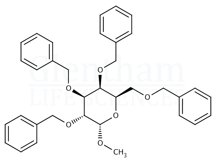 Methyl 2,3,4,6-Tetra-O-benzyl-α-D-galactopyranoside Structure