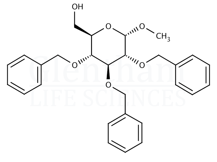 Structure for Methyl 2,3,4-tri-O-benzyl-a-D-glucopyranoside