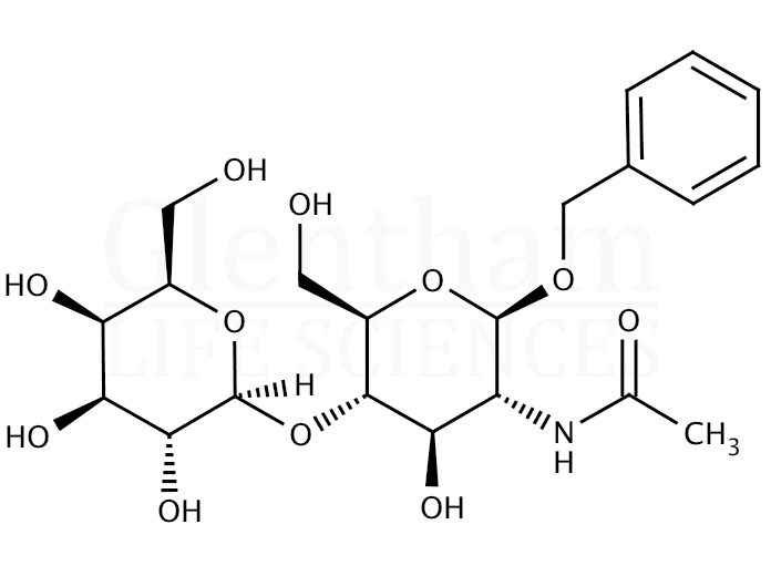 Structure for Benzyl 2-acetamido-2-deoxy-4-O-(b-D-galactopyranosyl)-b-D-glucopyranoside