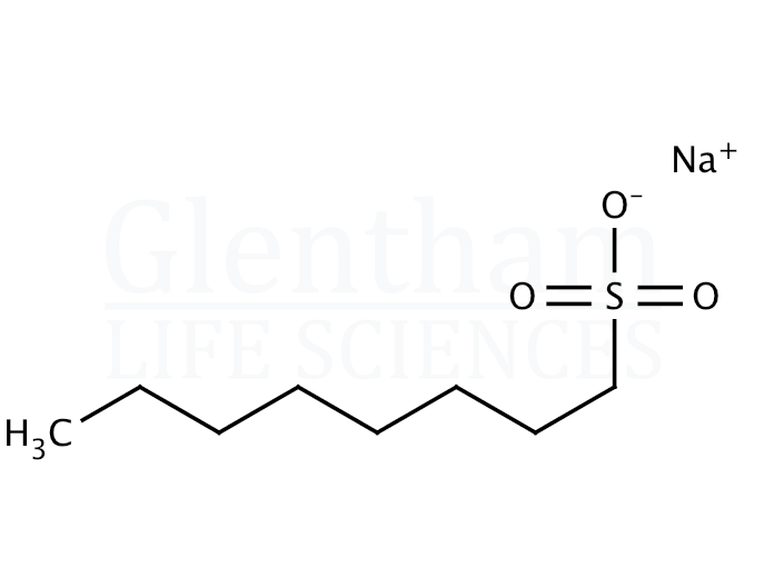 Structure for 1-Octanesulfonic acid sodium salt, HPLC grade (5324-84-5)