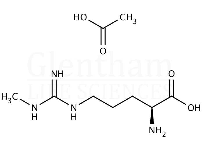 NG-Methyl-L-arginine acetate salt Structure