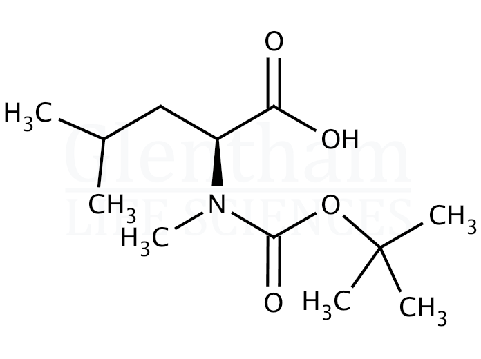 Boc-N-Me-Leu-OH Structure