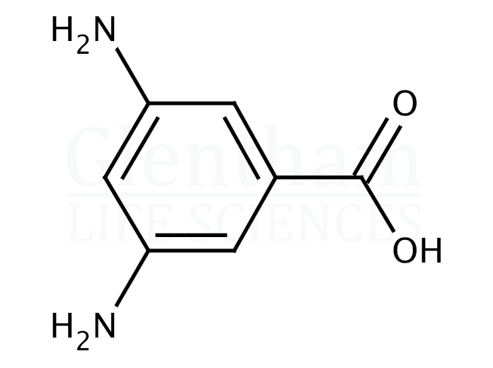 Structure for 3,5-Diaminobenzoic acid  (535-87-5)