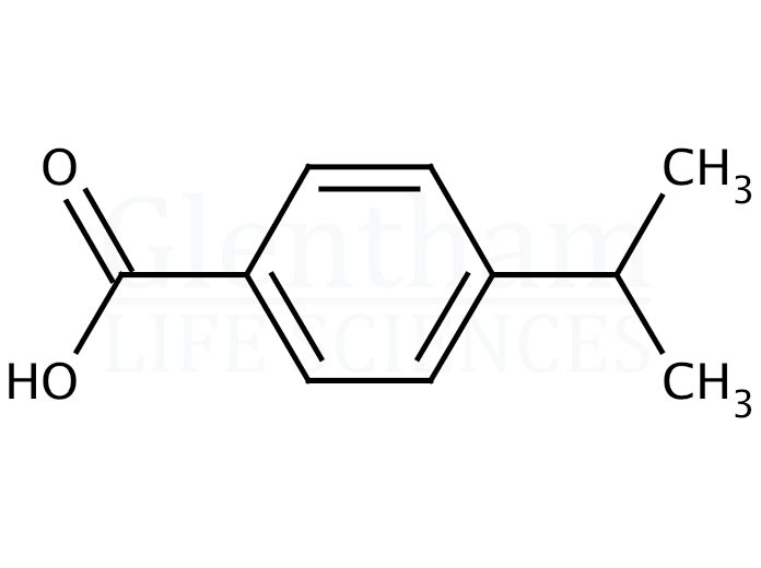 Structure for  4-Isopropylbenzoic acid  (536-66-3)