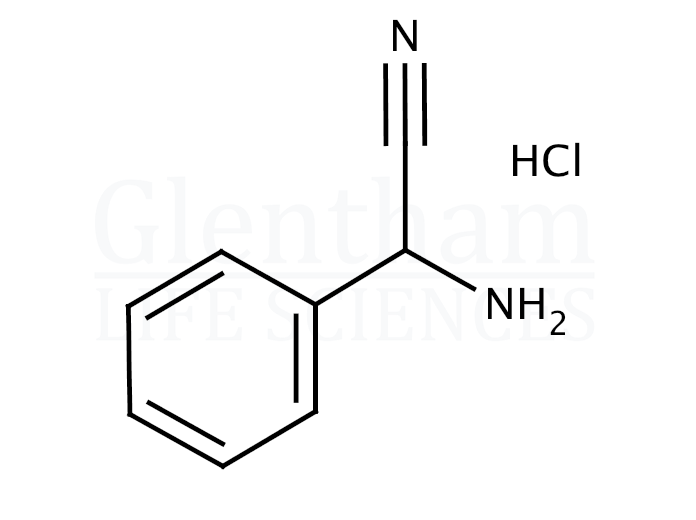 Structure for 2-Phenylglycinonitrile hydrochloride (53641-60-4)