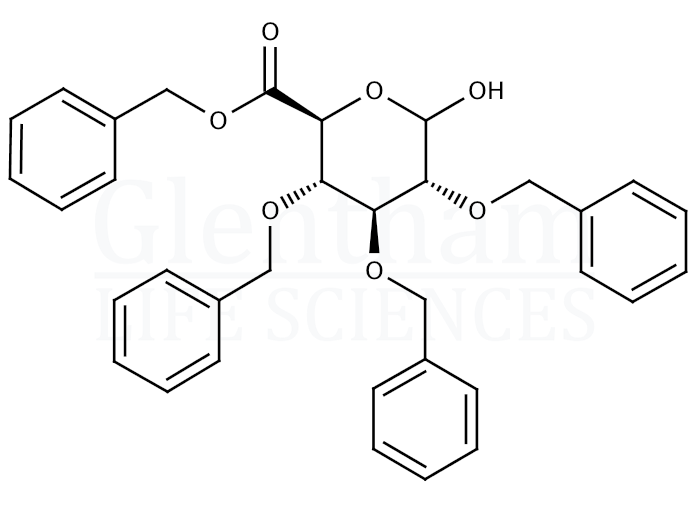 Benzyl 2,3,4-tri-O-benzyl-D-glucuronate Structure