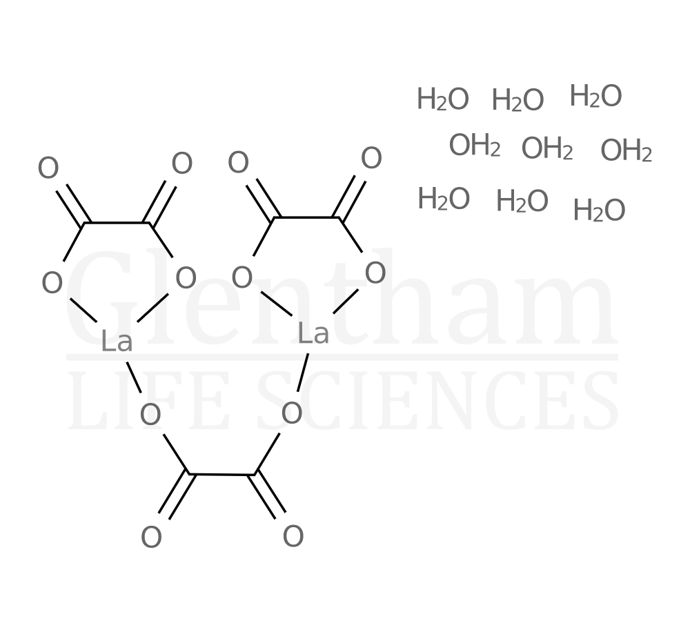 Lanthanum oxalate hydrate, 99.9% Structure