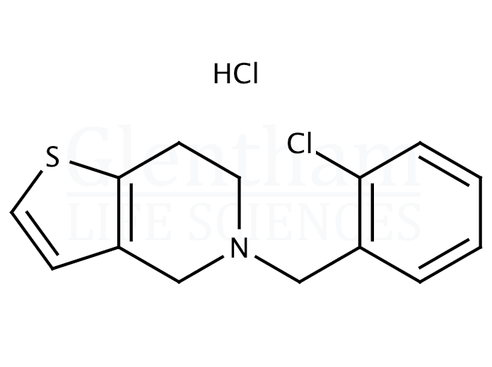 Structure for Ticlopidine hydrochloride