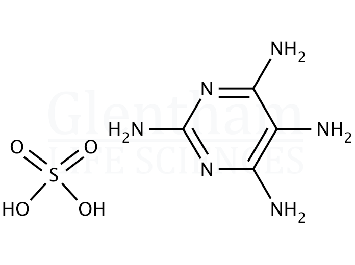 Structure for  2,4,5,6-Tetraaminopyrimidine sulfate  (5392-28-9)