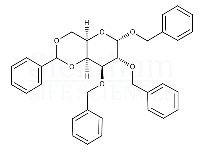 Structure for 1,2,3-Tri-O-benzyl-4,6-O-benzylidene-a-D-galactopyranoside