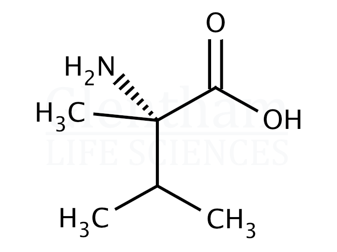 Structure for (S)-(-)-α-Methylvaline  (53940-83-3)