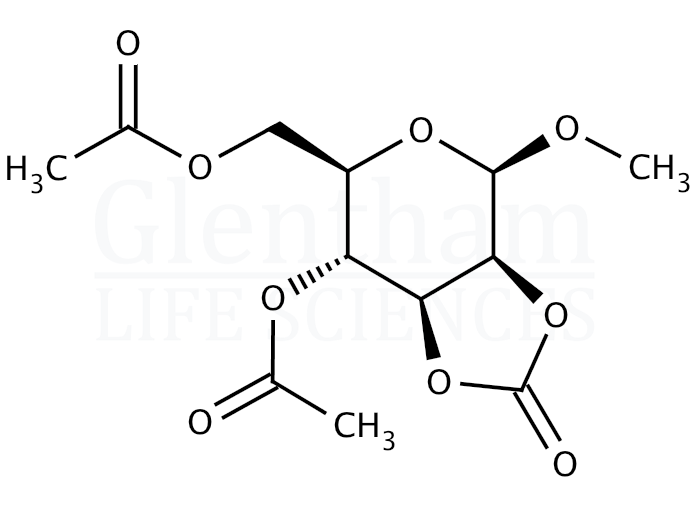 Methyl 4,6-di-O-acetyl-2,3-carbonyl-b-D-mannopyranoside Structure