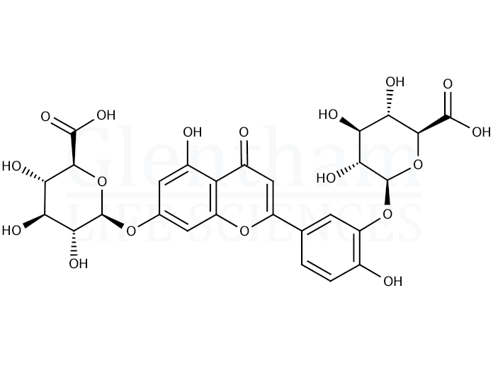 Structure for Luteolin 7,3''-di-O-glucuronide
