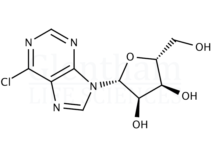 6-Chloro-9-(b-D-ribofuranosyl)purine Structure