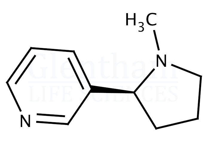 Strcuture for S-(-)-Nicotine, 36mg/ml in 75% propylene glycol and 25% glycerol mixture