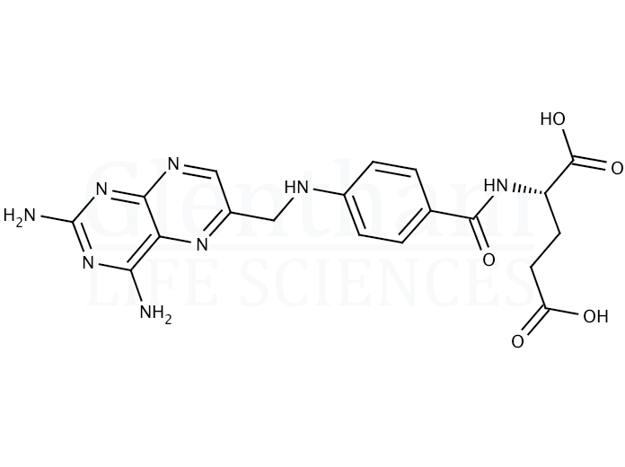 Structure for Aminopterin dihydrate (54-62-6)