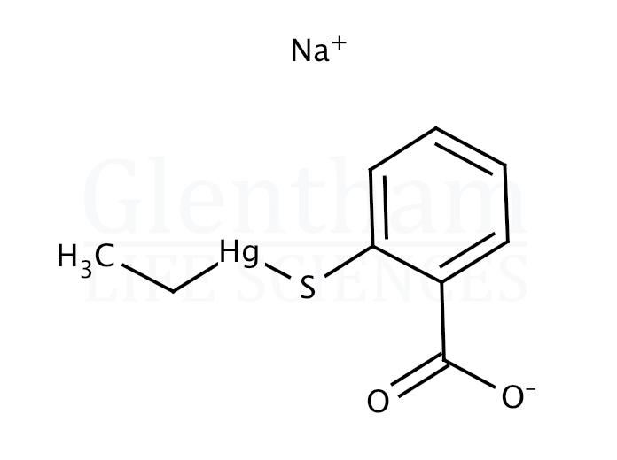 Structure for Thimerosal, BP, EP, USP grade