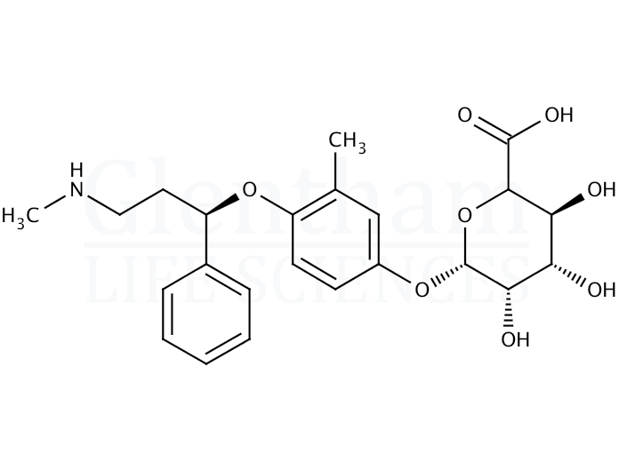 4''-Hydroxy atomoxetine b-D-glucuronide Structure