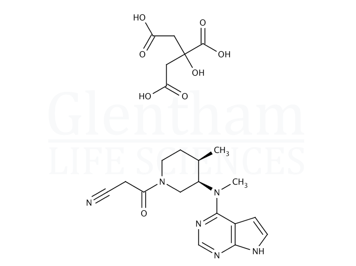 Structure for  Tofacitinib citrate  (540737-29-9)