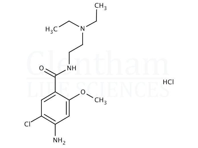 Structure for Metoclopramide hydrochloride